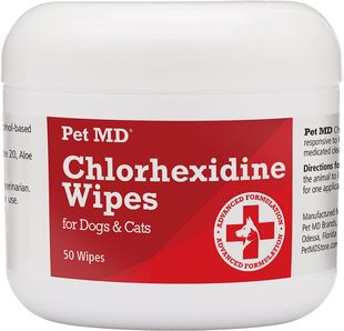 美国代购Pet MD Topical Wipes for Cleansing - with Aloe for C