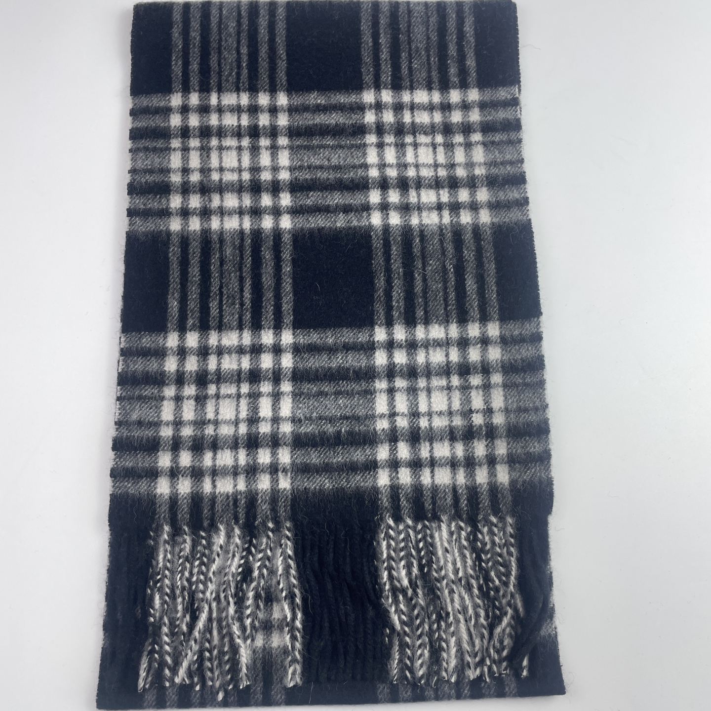 【清货】英单小众秋冬款羊毛色织复古格子围巾长款保暖男女通用