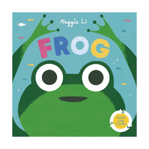 预售英文进口原版英语启蒙 Little Life Cycles: Frog 生命周期 青蛙 儿童启蒙科普认知绘本 生命循环入门科普纸板洞洞书 2-6岁