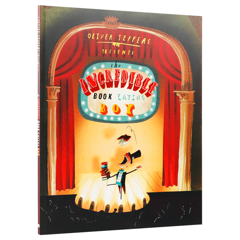 吃书的孩子 英文原版The Incredible Book Eating Boy 了不起的小书虫 Oliver Jeffers智慧小孩系列 儿童英语启蒙认知绘本早教书