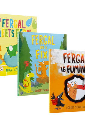 英文原版Fergal费加尔系列绘本3册 幼儿情绪管理温馨家庭亲子共读早教书 3-5岁儿童英语启蒙绘本幽默趣味图画书
