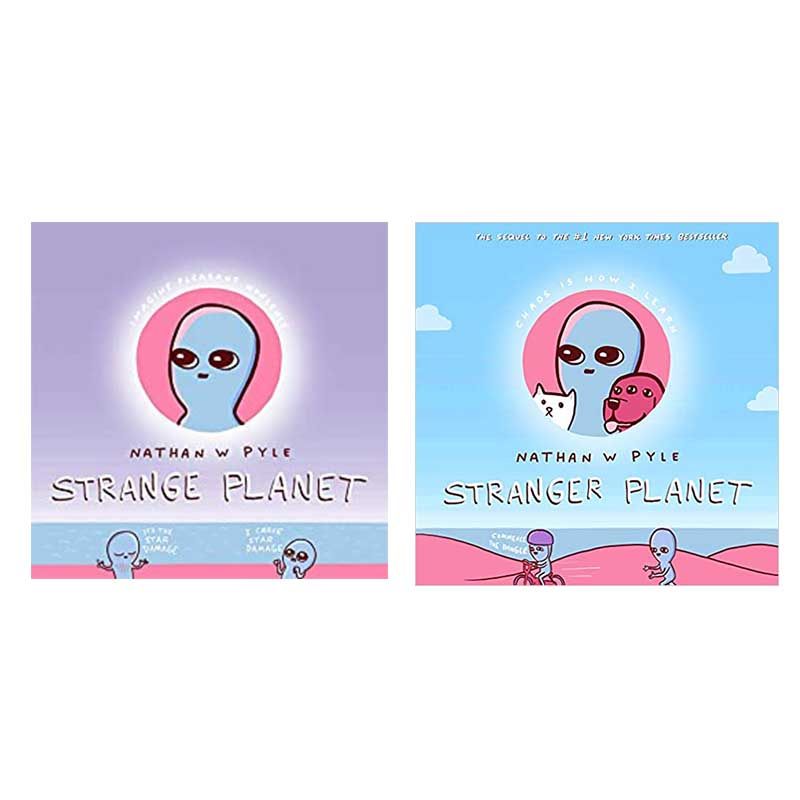 英文原版Strange Planet奇幻星球系列2本 人气搞笑治愈漫画 纽约时报畅销书 儿童英语课外扩展阅读读物幽默搞笑趣味桥梁章节漫画书,书籍/杂志/报纸,儿童读物原版书,淘宝优惠券,粉丝福利购,淘宝优惠卷