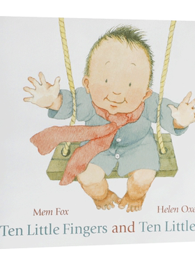 英文原版Ten Little Fingers Ten Little Toe 十个手指和十个脚趾 温馨家庭亲子共读绘本 儿童成长启蒙韵律童谣图画纸板书