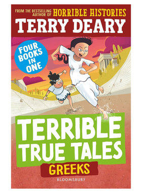 英文原版 Terrible True Tales: Greeks 糟糕又真实的故事 希腊人 可怕的历史作者 科普读物 古代文明 趣味插图历史人文 8-12岁