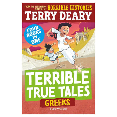 英文原版 Terrible True Tales: Greeks 糟糕又真实的故事 希腊人 可怕的历史作者 科普读物 古代文明 趣味插图历史人文 8-12岁