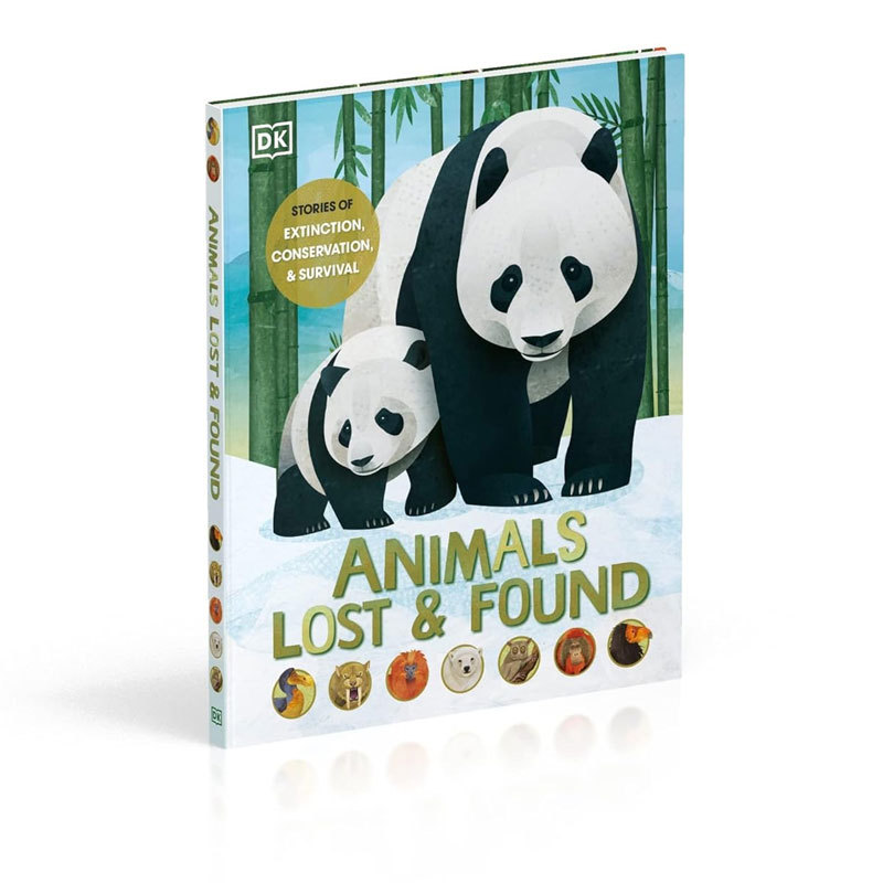 预售英文原版Animals Lost and Found失去和找回的动物灭绝、保护与生存的故事科普读物 动物物种 动物保护精装STEAM读物10-14岁
