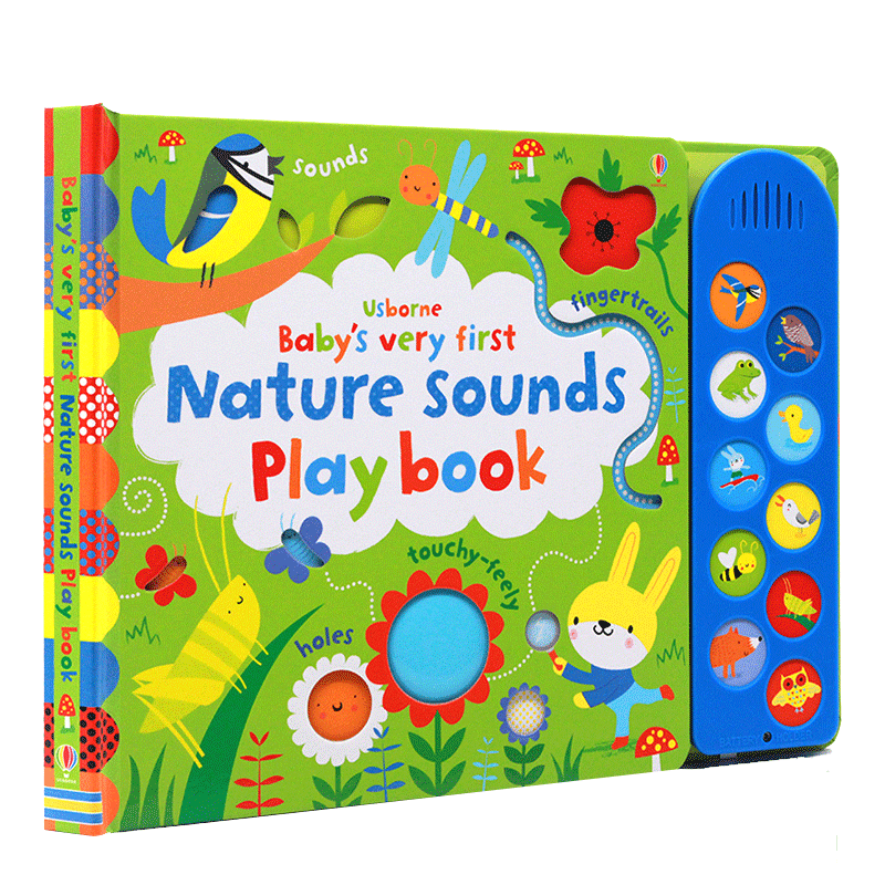 英文原版BVF NATURE SOUNDS PLAYBOOK 宝宝的第一本发声书:大自然 幼儿宝宝自然启蒙触摸按键发声玩具书幼儿宝宝亲子互动绘本