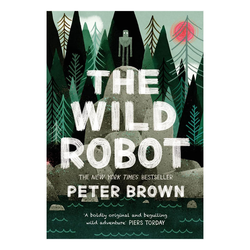 凯迪克奖插画师作品 英文原版进口书籍 The Wild Robot #1 荒野机器人1 青少年科幻冒险小说 10-14岁阅读科幻平装小说