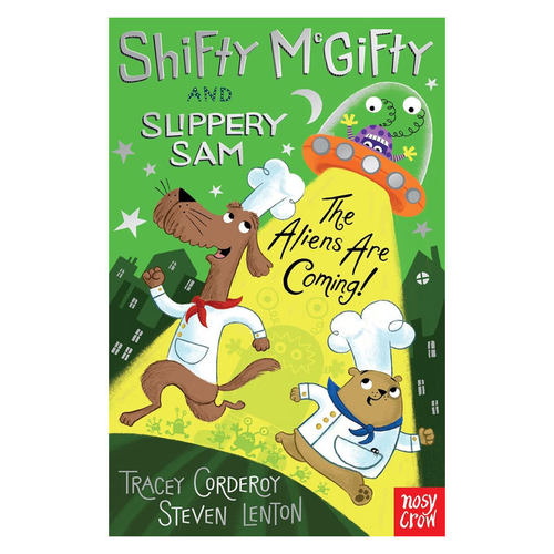 预售英文原版Shifty McGifty and Slippery Sam #4: The Aliens Are Coming!强强和盗盗4 外星人来了萌犬神探全彩  8-12岁