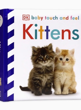 英文原版Baby Touch and Feel Kittens DK儿童触摸书 早教触摸绘本 幼儿启蒙认知亲子读物 词汇学习育儿学前教育趣味读物0-5岁
