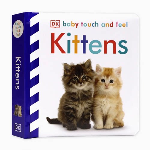 英文原版Baby Touch and Feel Kittens DK儿童触摸书 早教触摸绘本 幼儿启蒙认知亲子读物 词汇学习育儿学前教育趣味读物0-5岁