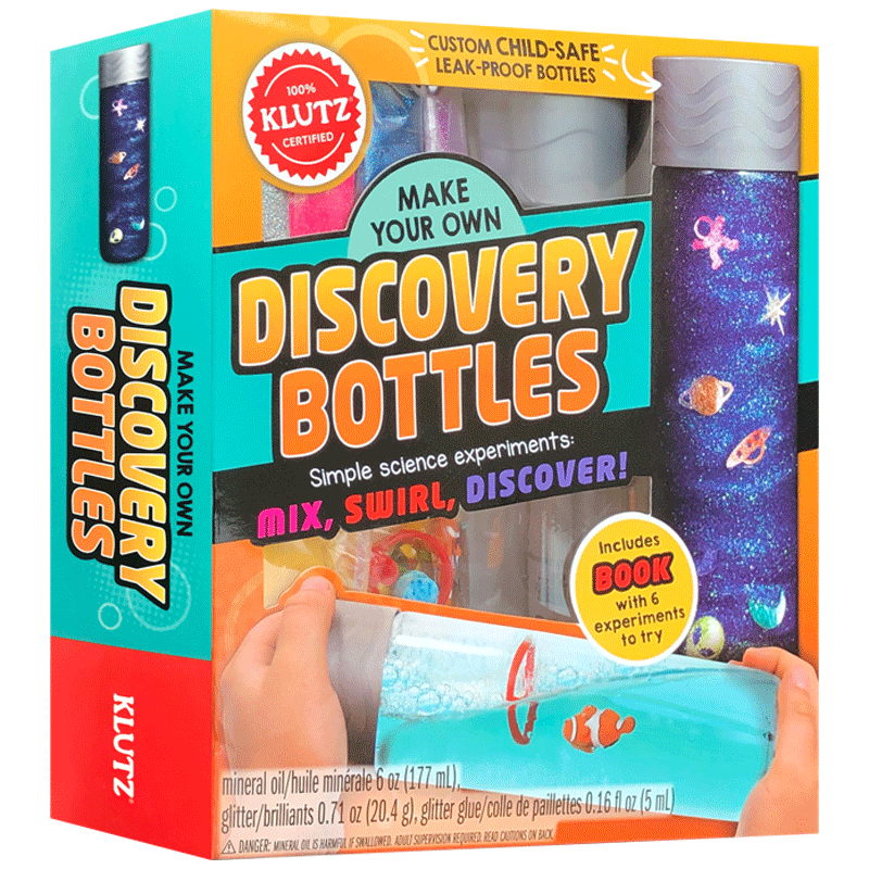 英文原版Make Your Own Discovery Bottles制作你自己的探索瓶 Klutz出版儿童创意手工DIY神奇科学瓶多彩探索发现小学STEM课外读物