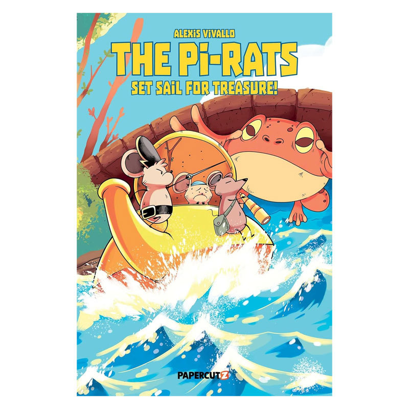 预售英文原版The Pi-Rats Vol. 1: Set Sail For Treasure!老鼠海盗团第一卷:启航寻宝全彩海上冒险漫画平装漫画8-12岁