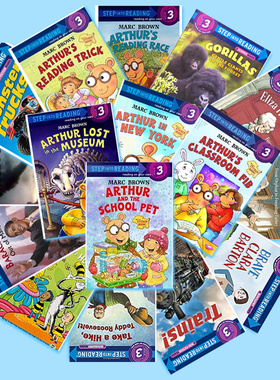 100元5本兰登英语分级阅读3】Step into reading L3 企鹅书屋绘本英文原版原版图画书儿童英语早教启蒙分级读物Arthur亚瑟