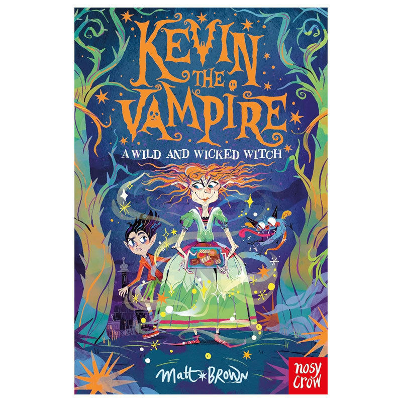 预售英文原版Kevin the Vampire #2: A Wild and Wicked Witch吸血鬼凯文2：狂野邪恶的女巫黑白插图幽默奇幻冒险平装8-12岁