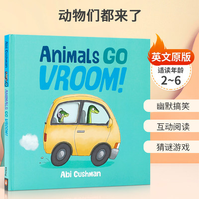 英文原版AnimalsGoVroom!