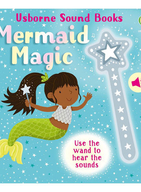 预售英文原版Wand Books: Mermaid Magic魔杖发声书 美人鱼魔法实现魔法的发声书魔法世界  趣味发声纸板发声书魔幻奇幻2-6岁
