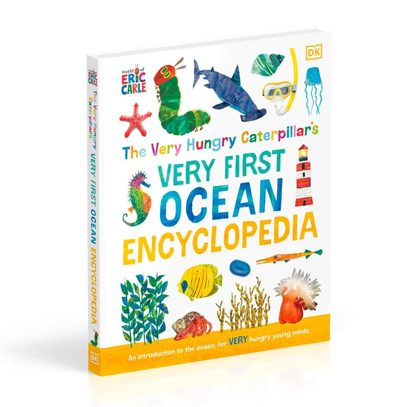 英文原版 The Very Hungry Caterpillar's Very First Ocean Encyclopedia DK饥饿的毛毛虫海洋百科全书 自然科普 全彩插图
