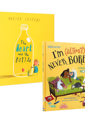 英文原版绘本I'm Not Very: I'm (Almost) Never Bored /Oliver Jeffers: The Heart and the Bottle 哲思故事绘本 系列2本