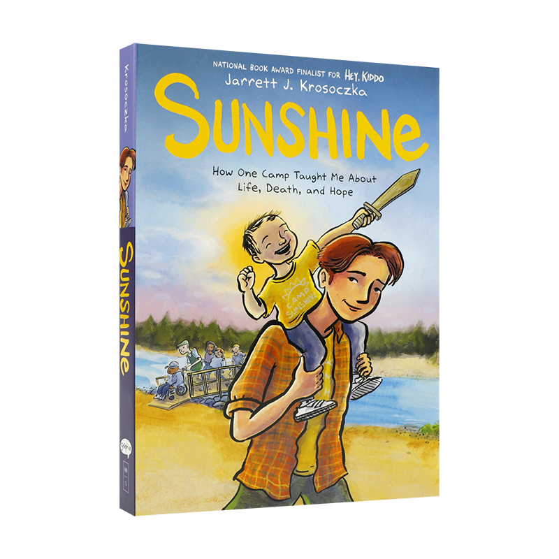 英文原版 Sunshine: A Graphic Novel 阳光: 图画小说 那些改变了他人生轨迹的营员和辅导员同事 青少年儿童冒险故事漫画书