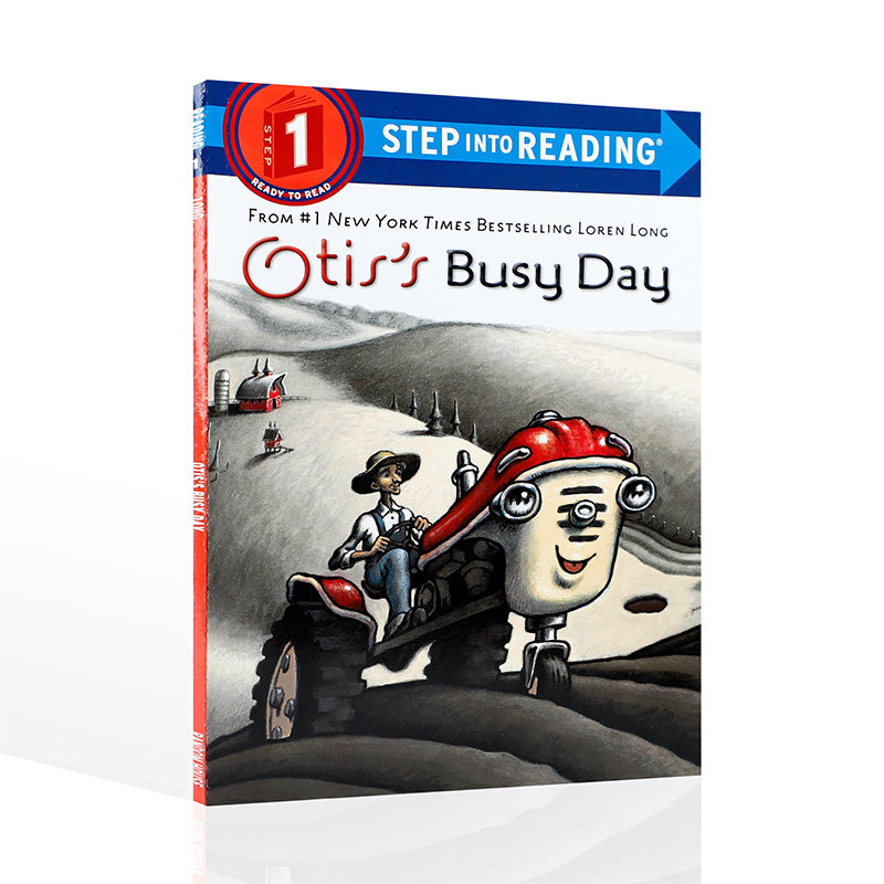 英文原版OTIS'S BUSY DAY 奥蒂斯的忙碌一天Step Into Reading Level 1 儿童英语早教启蒙认知分级阅读书Random House兰登书屋出版