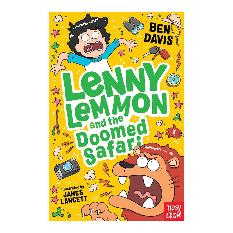 预售英文原版Lenny Lemmon #4: and the Doomed Safari搞笑喜剧 莱尼.莱蒙4爆笑校园喜剧故事平装桥梁/章节书幽默搞笑8-12岁