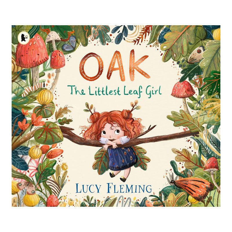 英文原版Oak, the littlest leaf girl橡叶女孩家庭、寻找勇气和四季魔力的故事温馨绘本 睡前故事 成长体验平装绘本4-8岁