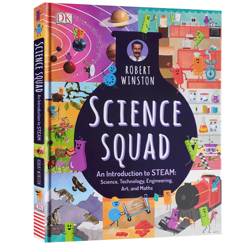 英文原版 Science Squad STEM科普 DK科学小组知识百科 精装 6-12岁儿童科学入门早教百科英语知识认知书籍