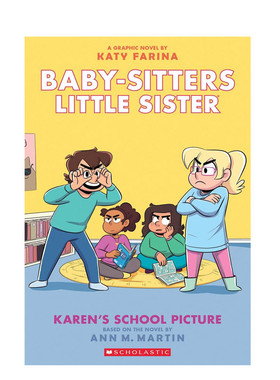 英文原版Baby sitters Little Sister保姆小妹#5 Karen's School Picture凯伦的照片儿童趣味阅读读物英语全彩桥梁章节漫画书