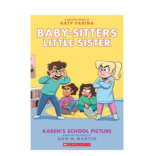 英文原版Baby sitters Little Sister保姆小妹#5 Karen's School Picture凯伦的照片儿童趣味阅读读物英语全彩桥梁章节漫画书