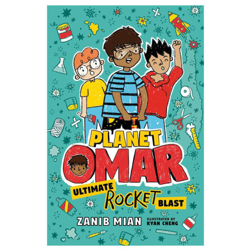 预售英文原版Planet Omar #5: Ultimate Rocket Blast 奥马尔星球5 终极火箭爆炸 搞笑黑白插图校园成长生活书 小初生英语阅读章节