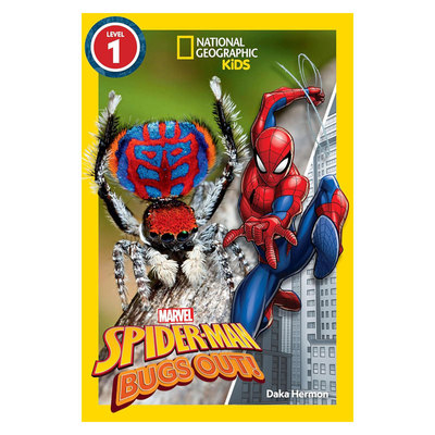 英文原版National Geographic Kids Readers, Level 1: Marvel's Spider-Man Bugs Out!1阶蜘蛛美国国家地理平装4-8岁