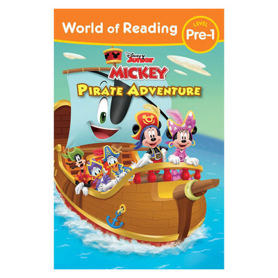 英文原版World of Reading Pre-1: Mickey Mouse Funhouse:Pirate Adventure迪士尼阅读世界学前级:米老鼠游乐园海盗冒险4-8岁