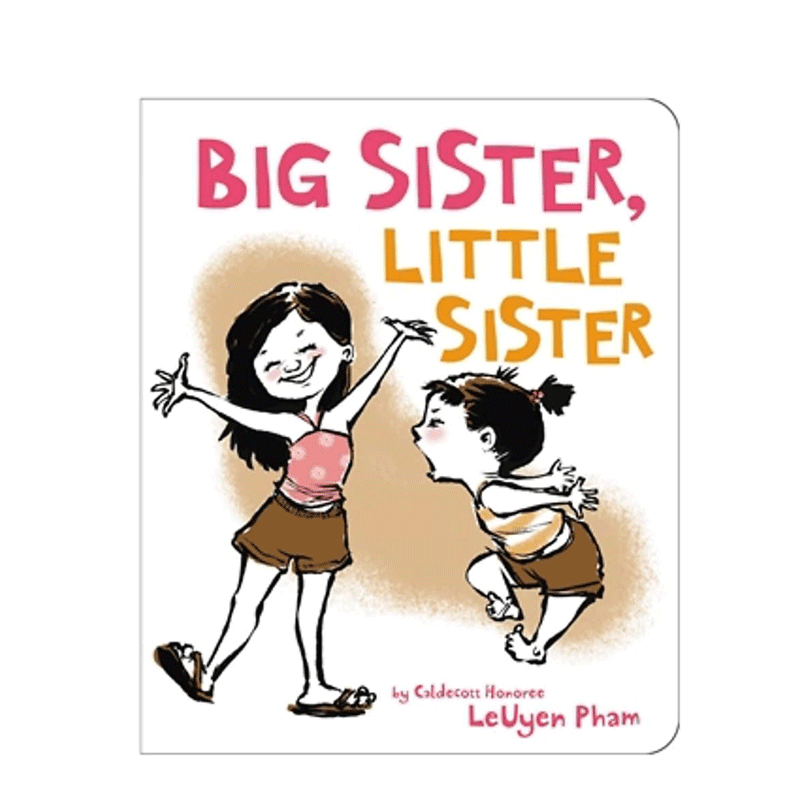 英文原版 Big Sister, Little Sister 大姐姐,小姐姐 姐妹关系幼儿故事启蒙童书 LB Kids出版 2-6岁宝宝儿童二胎哄睡纸板书