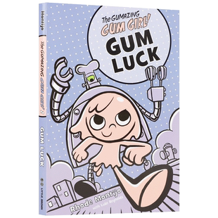 Girl 儿童英语课外阅读冒险故事桥梁章节漫画书 第二册口香糖 Luck Book Gum Gumazing 运气The 口香糖女孩 进口英文原版