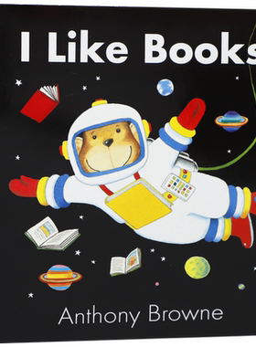 英文原版绘本 I Like Books 我喜欢书 安东尼布朗作品 2-4岁低幼儿童英语启蒙认知绘本 亲子互动共读宝宝睡前故事早教书纸板书