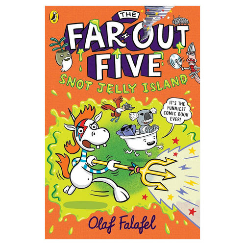 预售英文原版The Far-Out Five: Snot Jelly Island神奇五人组 鼻涕果冻岛神秘岛冒险故事平装漫画8-12岁