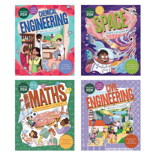 英文原版Everyday STEM日常科学系列数学Amazing Maths空间Space化学工程Chemical Engineering土木Civil10-14岁青少年中小学科普