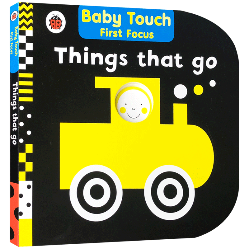 英文原版 Things That Go: Baby Touch First Focus  交通工具 0-3岁幼儿儿童触摸视觉刺激绘本 亲子互动启蒙撕不烂纸板书