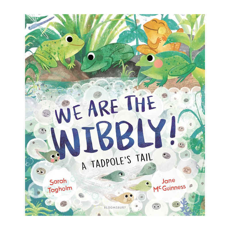 英文原版We Are the Wibbly! 我们是小蝌蚪 蝌蚪到青蛙的旅程 搞笑绘本 生物科普 自然科学 纸板书幽默搞笑4-8岁