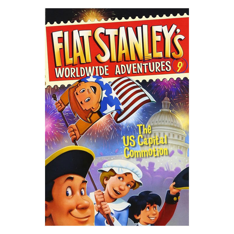 英文原版 Flat Stanley's Worldwide Adventures #9: The Us Capital Commotion 扁平男孩坦利的全球冒险9 美国首都骚动 儿童读物