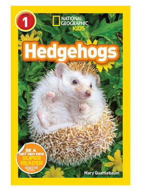 预售英文原版National Geographic Kids Readers, Level 1: Hedgehogs国家地理分级读物1阶刺猬 趣味事例 实物图例4-8岁