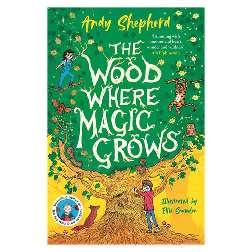 预售英文原版 The Wood Where Magic Grows 魔法森林 黑白插图奇幻冒险故事小说 课外学习英语奇幻平装小说 10-14岁