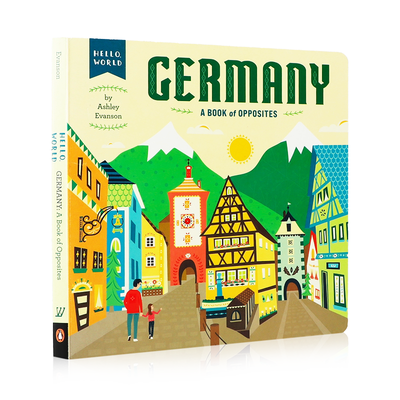 英文原版绘本 你好世界Hello, World Germany德国 反义词之书 儿童启蒙早教益智图画书 世界地理 欧洲文化旅游知识认知纸板书