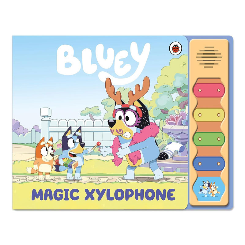 预售英文原版 Bluey: Magic Xylophone Sound Book 魔法木琴发声书 小蓝狗布鲁伊发声书 宝宝听力启蒙精装绘本 4-8岁