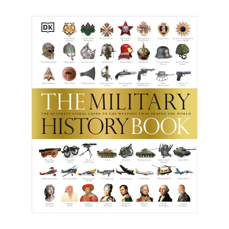 英文原版The Military History Book DK军事历史百科全书 DK军事武器大百科视觉全彩图录 科普百科 军事历史 图解百科18岁+