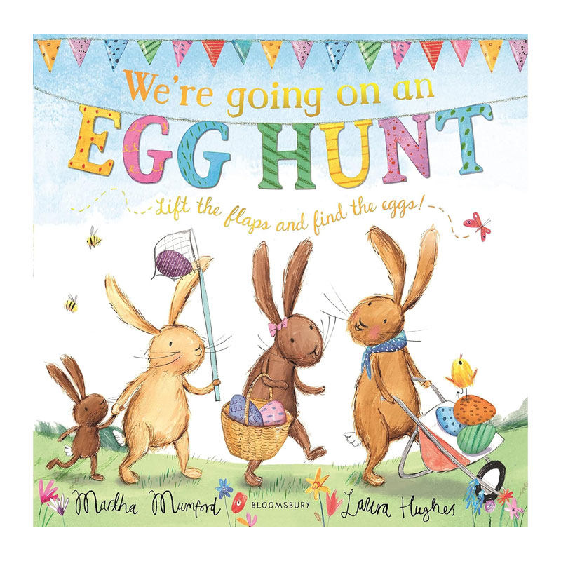 英文原版The Bunny Adventures: We're Going on an Egg Hunt 我们去找复活节彩蛋 小兔兔一族冒险记翻翻机关 动物故事 趣味冒险