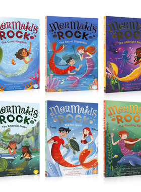 英文原版 Mermaids Protecting the Marine Home Series美人鱼们保护海洋家园 系列6本 青少年儿童奇幻故事进阶桥梁章节书读物
