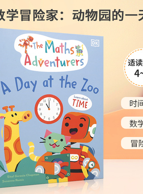 英文原版The Maths Adventurers A Day at the Zoo数学冒险家：动物园的一天关于时间和数学4-8岁儿童宝宝数学启蒙绘本