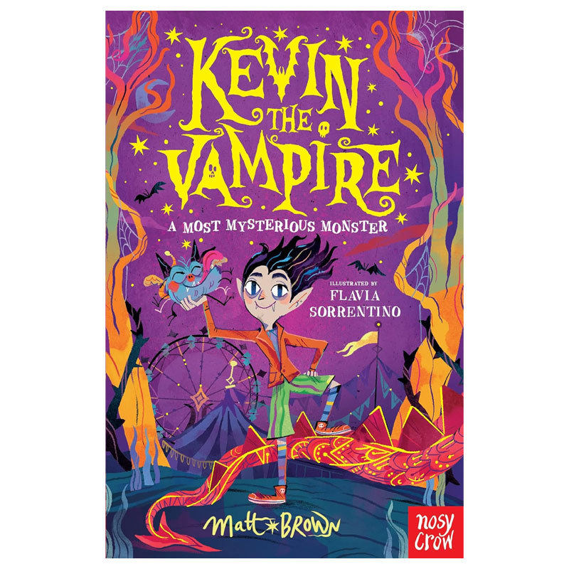 预售英文原版Kevin the Vampire #1: A Most Mysterious Monster吸血鬼凯文1：最神秘的怪物黑白插图幽默平装8-12岁